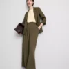 Dokulu çentikli yakalı blazer Dokulu çentikli yakalı blazer