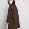 Dokulu çentikli yakalı blazer Dokulu çentikli yakalı blazer