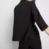 Dokulu çentikli yakalı blazer Dokulu çentikli yakalı blazer
