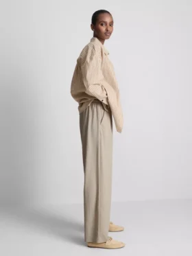 Dokulu geniş paça pantolon