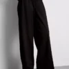 Dokulu geniş paça pantolon Dokulu geniş paça pantolon