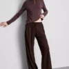 Dokulu geniş paça pantolon Dokulu geniş paça pantolon
