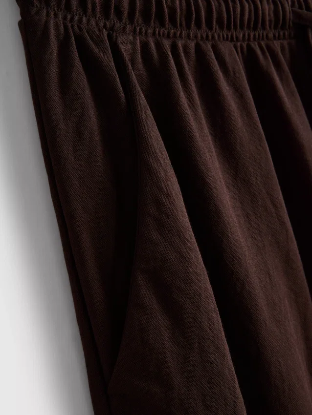 Dokulu geniş paça pantolon Dokulu geniş paça pantolon