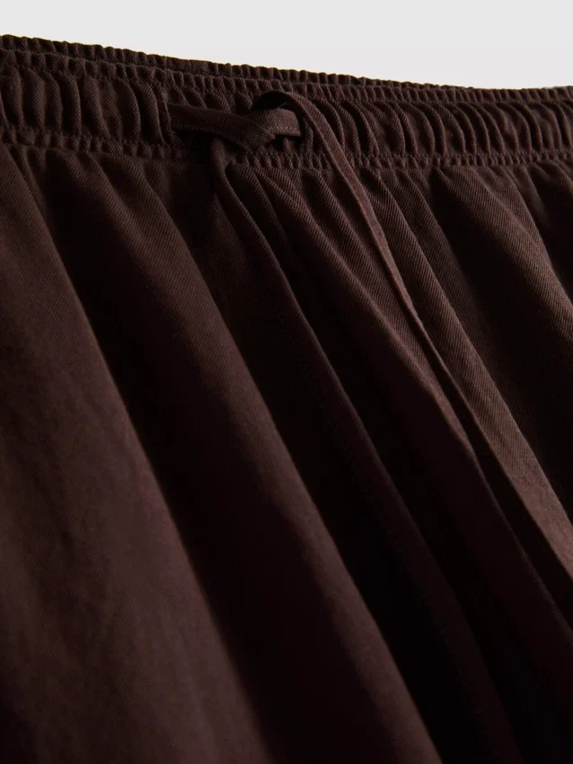 Dokulu geniş paça pantolon Dokulu geniş paça pantolon