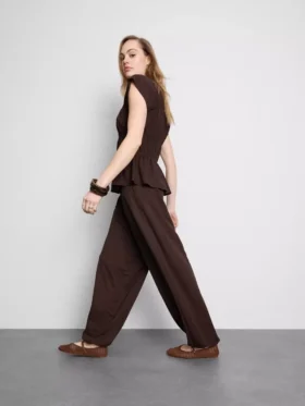 Dokulu harem pantolon