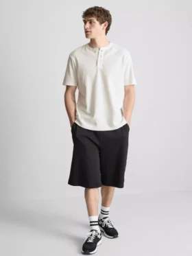 Dokulu henley gömlek
