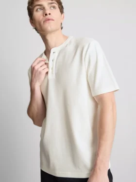 Dokulu henley gömlek