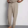 Dokulu çizgili pijama altları