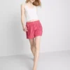 Dokuma pamuklu pijama şortu Dokuma pamuklu pijama şortu