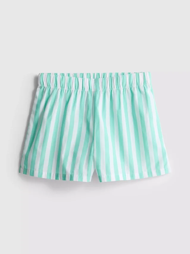 Dokuma pamuklu pijama şortu Dokuma pamuklu pijama şortu