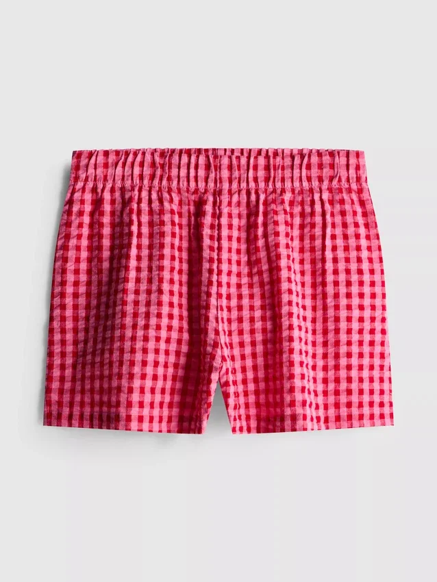 Dokuma pamuklu pijama şortu Dokuma pamuklu pijama şortu