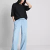Düz paça denim eşofman altı Düz paça denim eşofman altı