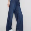 Düz paça denim eşofman altı Düz paça denim eşofman altı