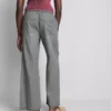 Düz paça denim eşofman altı Düz paça denim eşofman altı