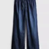 Düz paça denim eşofman altı Düz paça denim eşofman altı