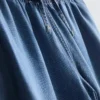 Düz paça denim eşofman altı Düz paça denim eşofman altı