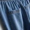 Düz paça denim eşofman altı Düz paça denim eşofman altı