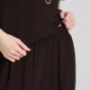 Elastik bel, geniş paça pantolon Elastik bel, geniş paça pantolon