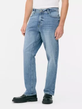 Esnek düz paça jean