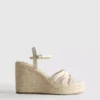 Espadril topuklu sandaletler