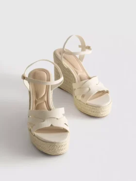 Espadril topuklu sandaletler