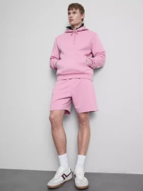 Essential büzgülü kapüşonlu sweatshirt