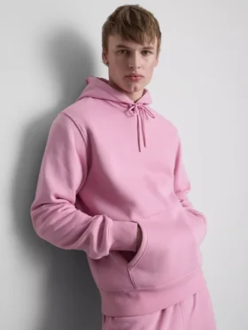 Essential büzgülü kapüşonlu sweatshirt