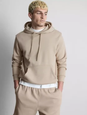 Essential büzgülü kapüşonlu sweatshirt