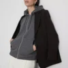 Essential fermuarlı kapüşonlu sweatshirt Essential fermuarlı kapüşonlu sweatshirt