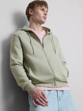 Essential fermuarlı kapüşonlu sweatshirt