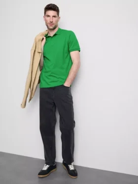 Essential streç polo gömlek