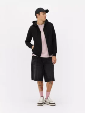 Fermuarlı kapüşonlu sweatshirt