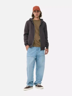 Fermuarlı kapüşonlu sweatshirt