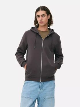Fermuarlı kapüşonlu sweatshirt