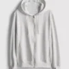 Fermuarlı kapüşonlu sweatshirt Fermuarlı kapüşonlu sweatshirt