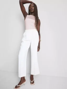 File detaylı kolsuz bodysuit