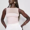 File detaylı kolsuz bodysuit File detaylı kolsuz bodysuit