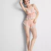 Gelinlik saten dantelli babydoll bralette Gelinlik saten dantelli babydoll bralette