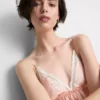 Gelinlik saten dantelli babydoll bralette Gelinlik saten dantelli babydoll bralette