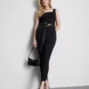 Geniş askılı krep tank top