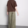 Geniş kesim pamuklu grafik tişört Geniş kesim pamuklu grafik tişört
