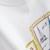 Geniş kesim pamuklu grafik tişört