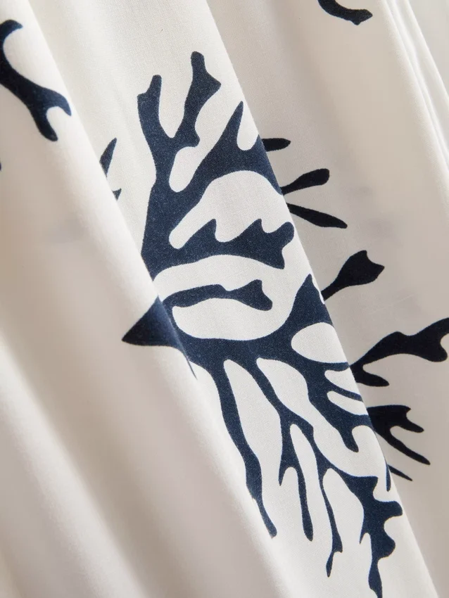 Geniş paçalı mercan desenli pijama altları Geniş paçalı mercan desenli pijama altları