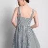 Gingham korseli mini elbise Gingham korseli mini elbise