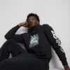Gorillaz desenli kapüşonlu sweatshirt Gorillaz desenli kapüşonlu sweatshirt