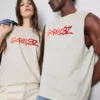 Gorillaz desenli kolsuz tişört