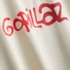 Gorillaz desenli kolsuz tişört