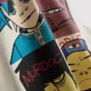 Gorillaz desenli kolsuz tişört
