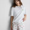 Grafik desenli pijama üstü Grafik desenli pijama üstü