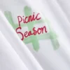 Grafik desenli pijama üstü Grafik desenli pijama üstü